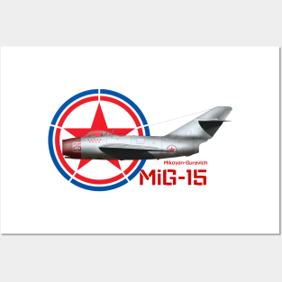 Mikoyen-Gurevich MiG-15 (North Korea) Posters and Art